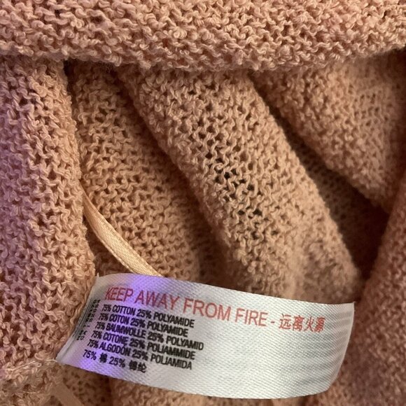 FP Beach Peach Orange Pink Pullover Round Hem Tank NWT Knit Small Casual Preppy - Picture 12 of 12